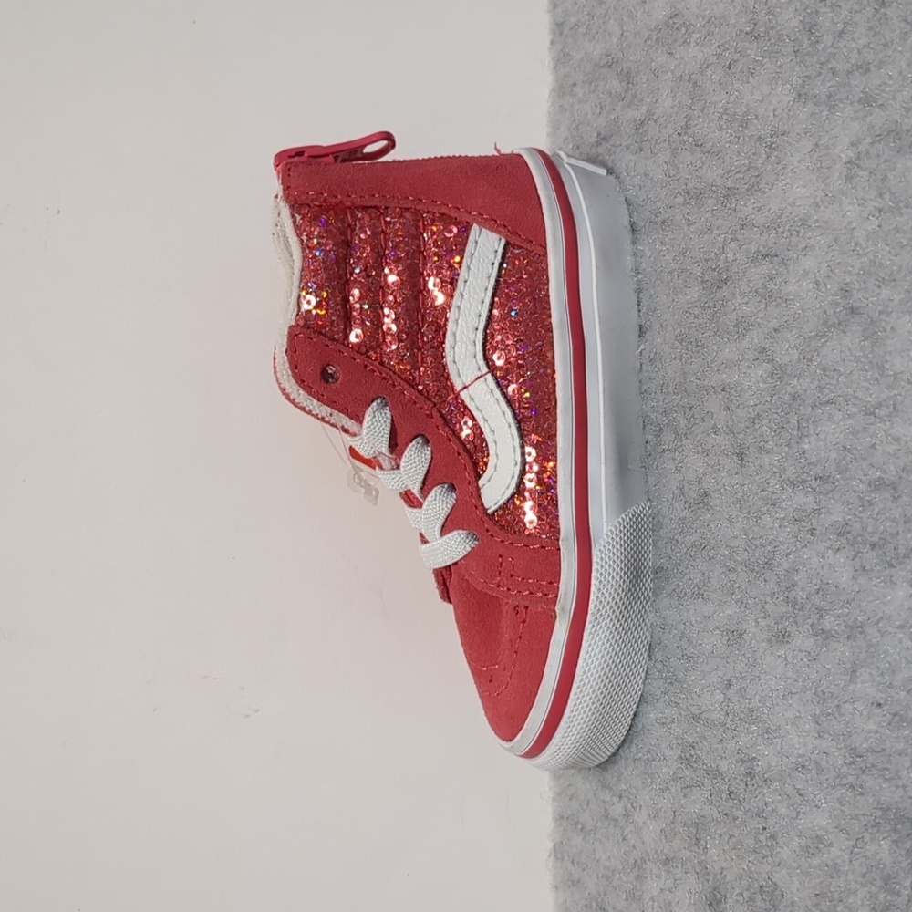 VANS Sk8-Hi Zip Toddler Girls Pink Shoes size 4